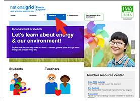 Teacher resources on Energy Explorer website
