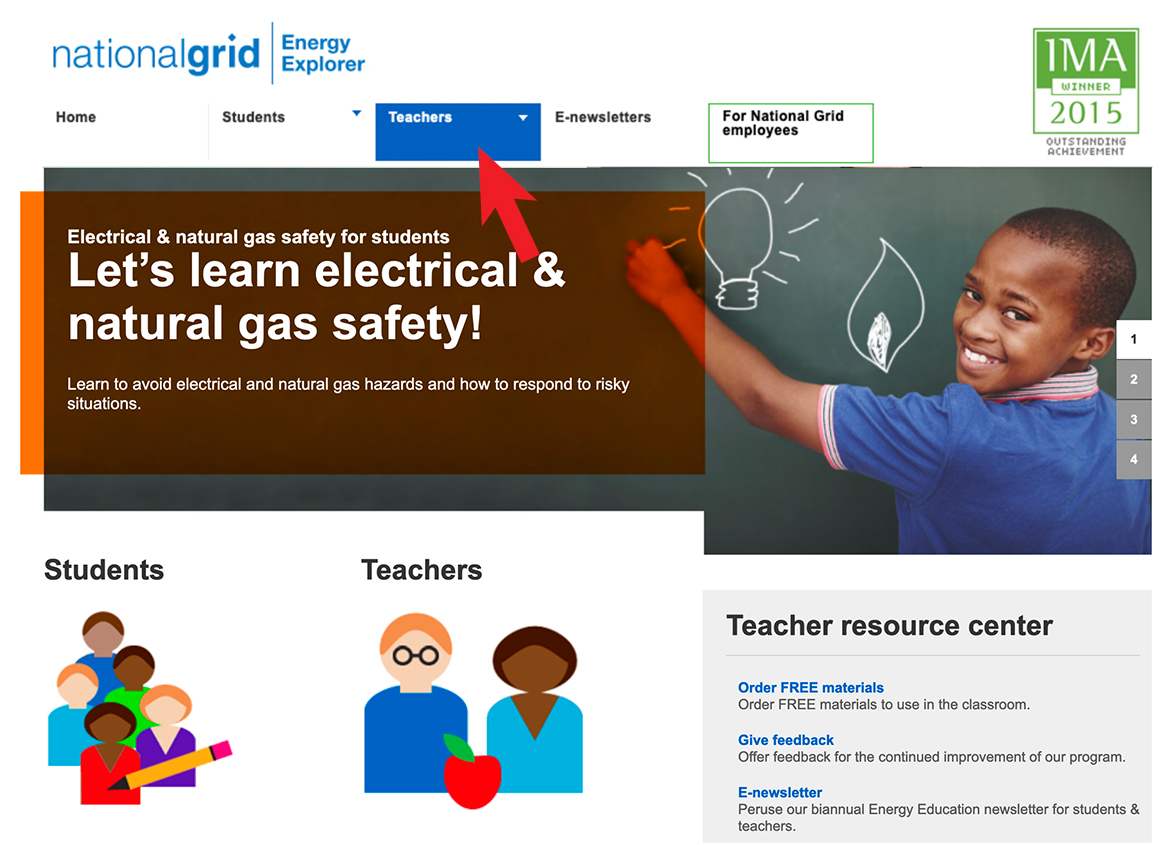 National Grid Energy Explorer home page