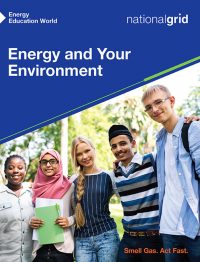 Energy and Your Environment book cover diverse group of students looking at camera with arms around each other
