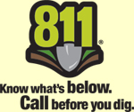811. Know what's below. Call before you dig.