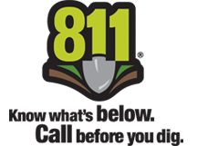 811. Know what's below. Call before you dig.